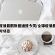 全球疫情最新数据通报今天/全球疫情最新数据实时动态